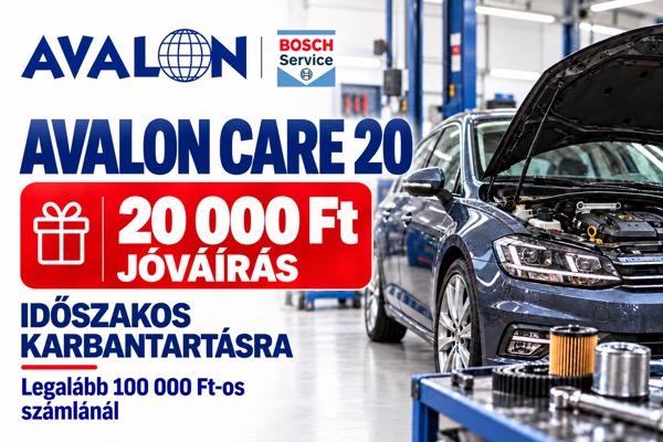 AVALON Care 20 - 20 000 Ft jóváírás időszakos karbantartásra